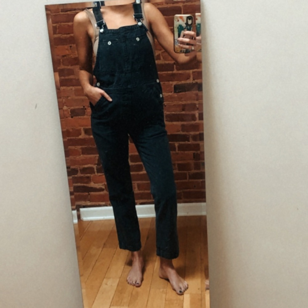 Free people boyfriend overalls